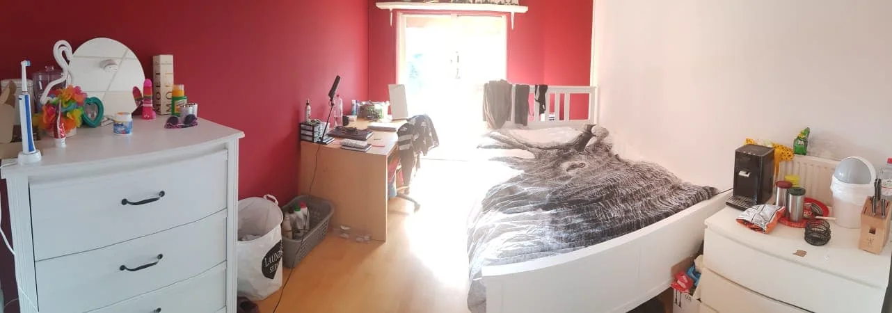 geblurde versie van de foto als achtergrond