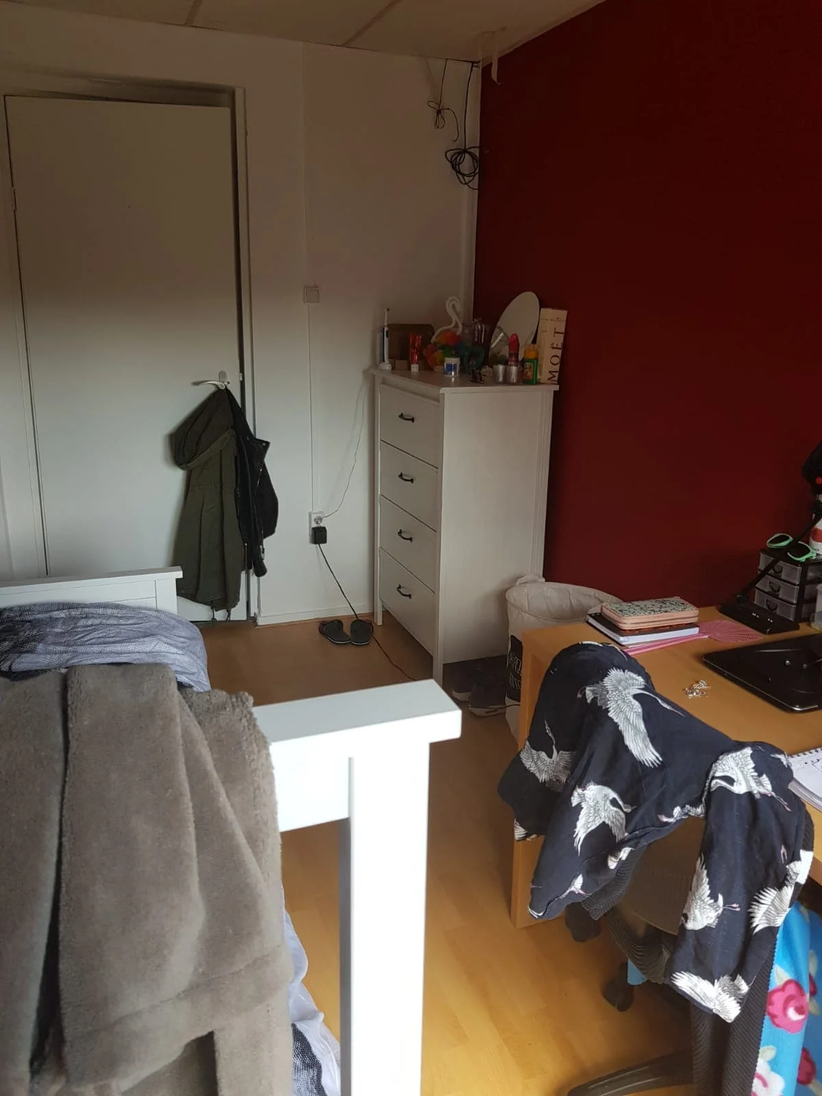 geblurde versie van de foto als achtergrond