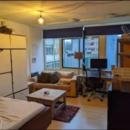 geblurde versie van de foto als achtergrond