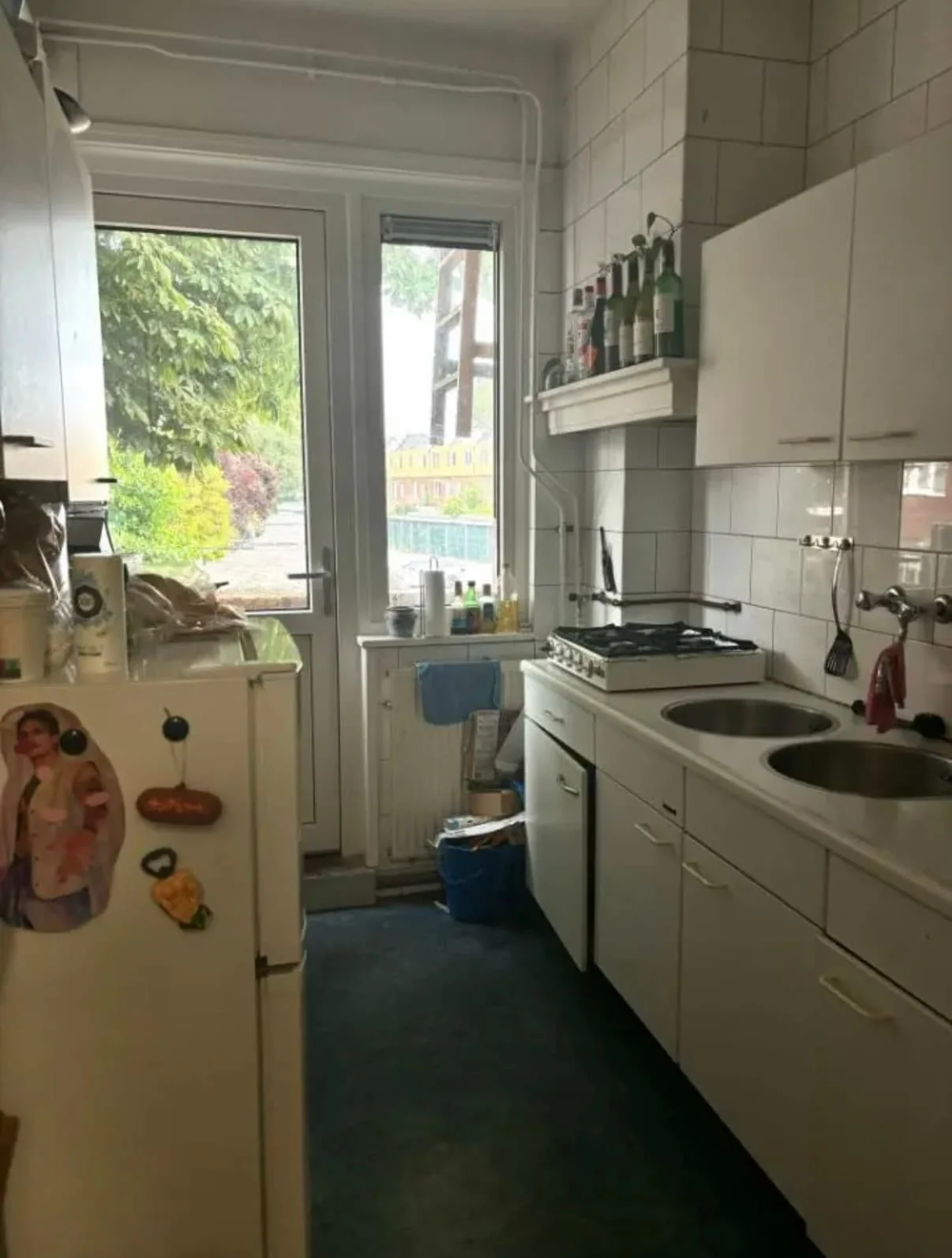 geblurde versie van de foto als achtergrond