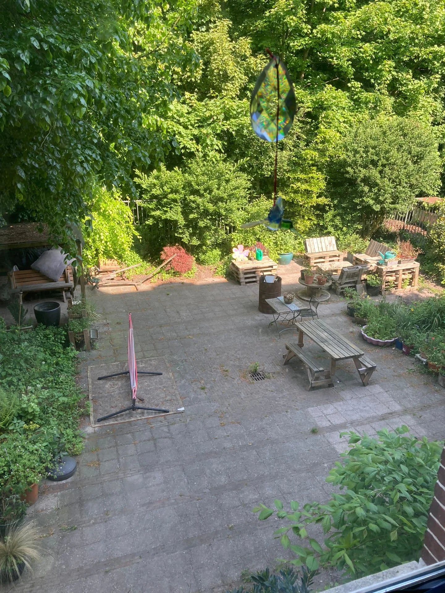 geblurde versie van de foto als achtergrond