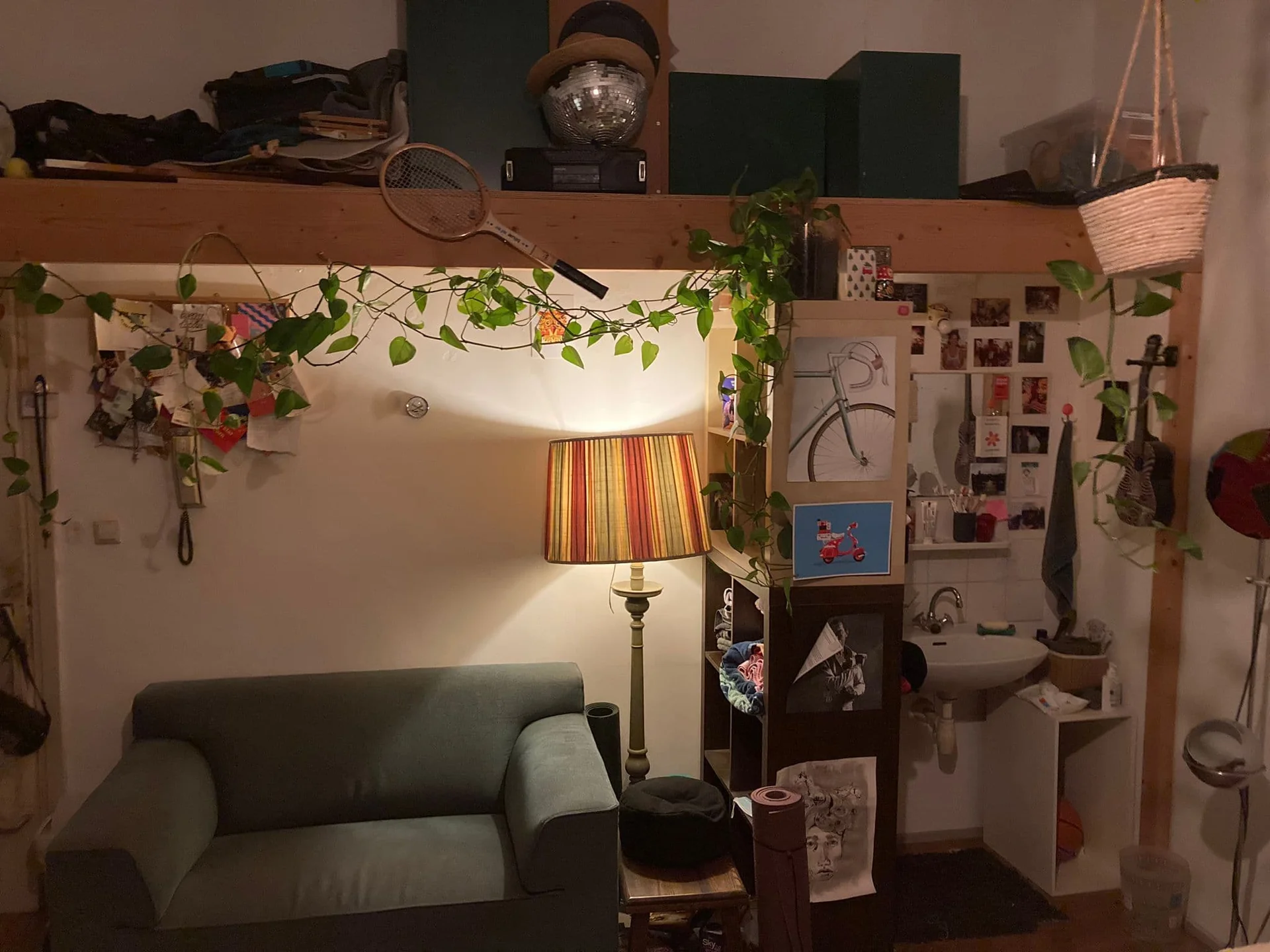 geblurde versie van de foto als achtergrond