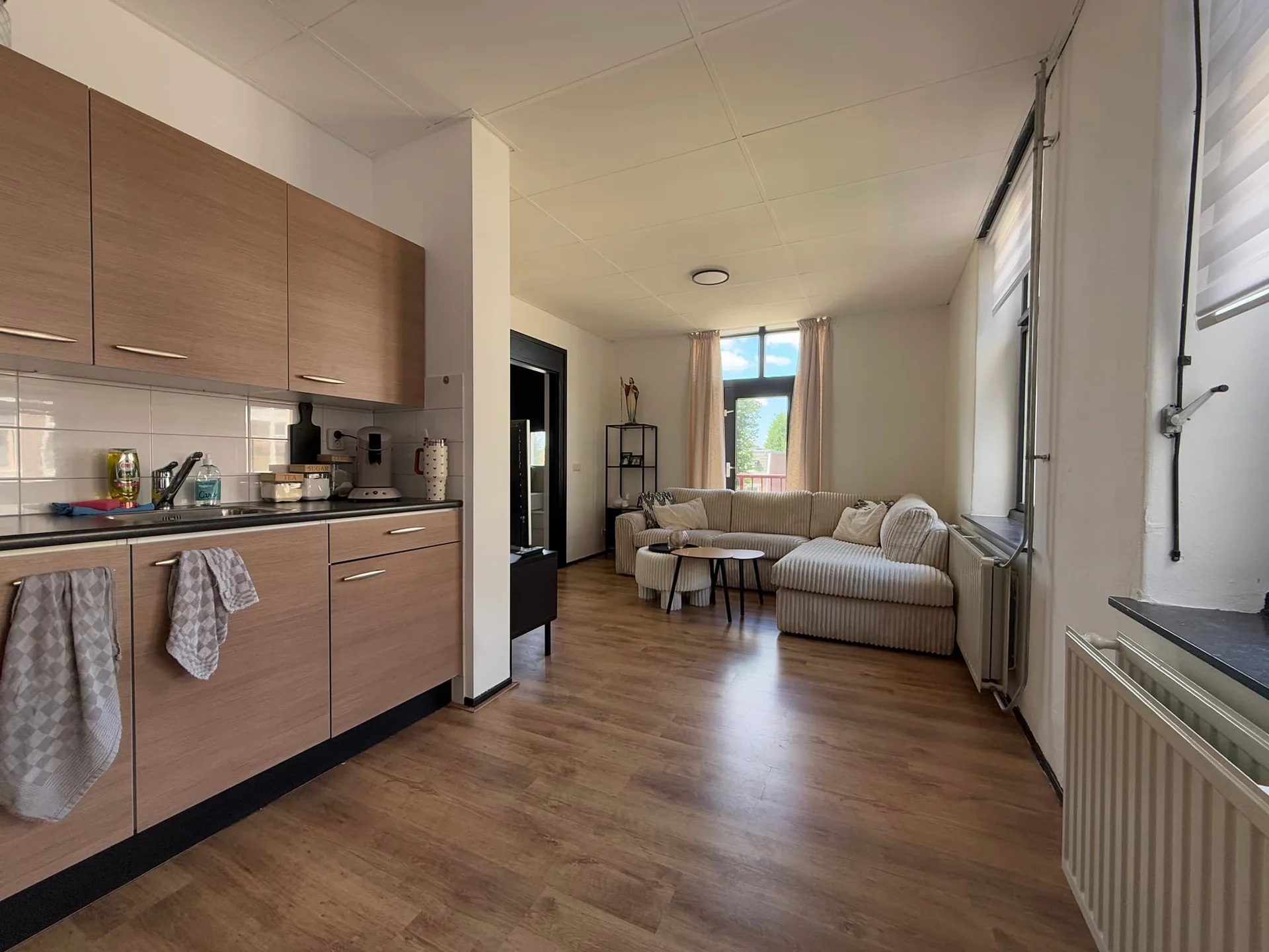 geblurde versie van de foto als achtergrond