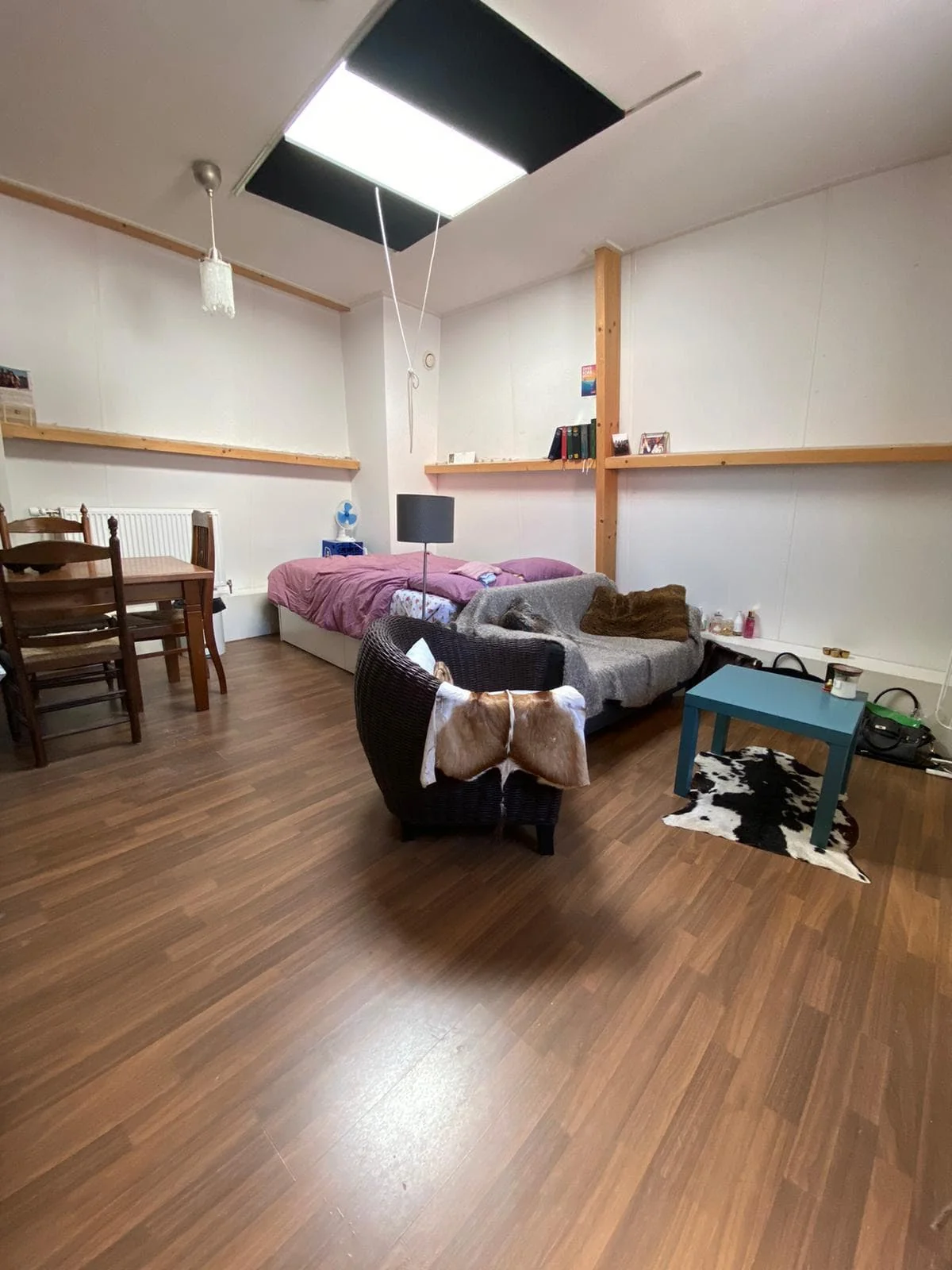 geblurde versie van de foto als achtergrond