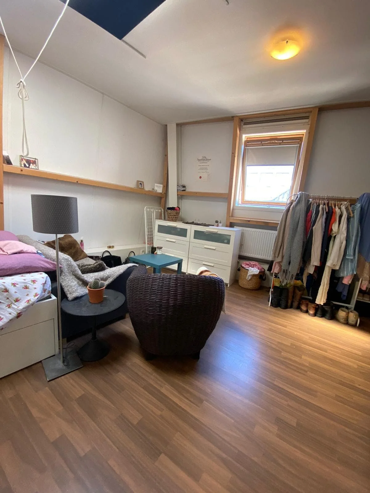 geblurde versie van de foto als achtergrond