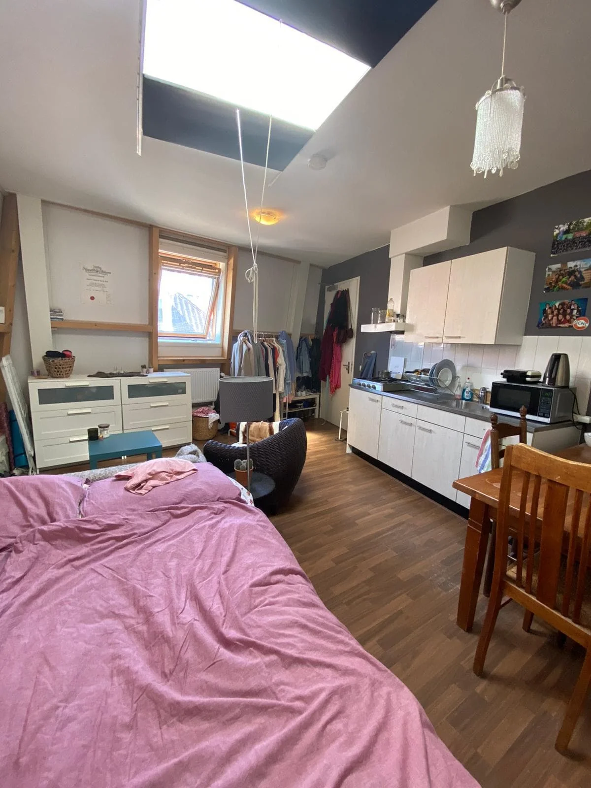 geblurde versie van de foto als achtergrond