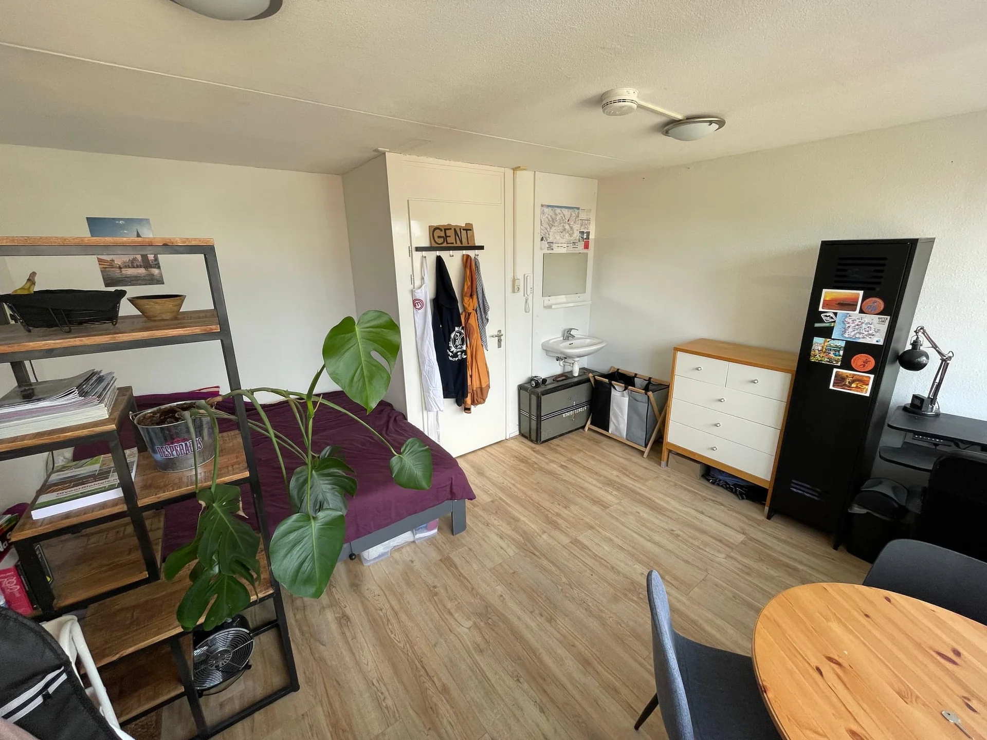 geblurde versie van de foto als achtergrond