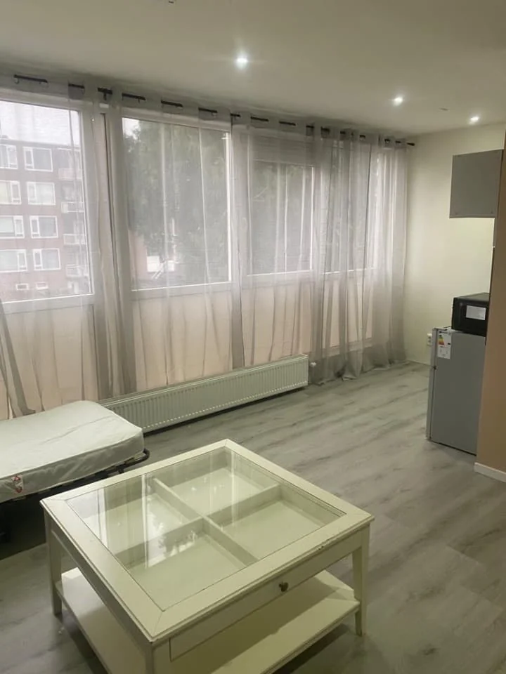 geblurde versie van de foto als achtergrond