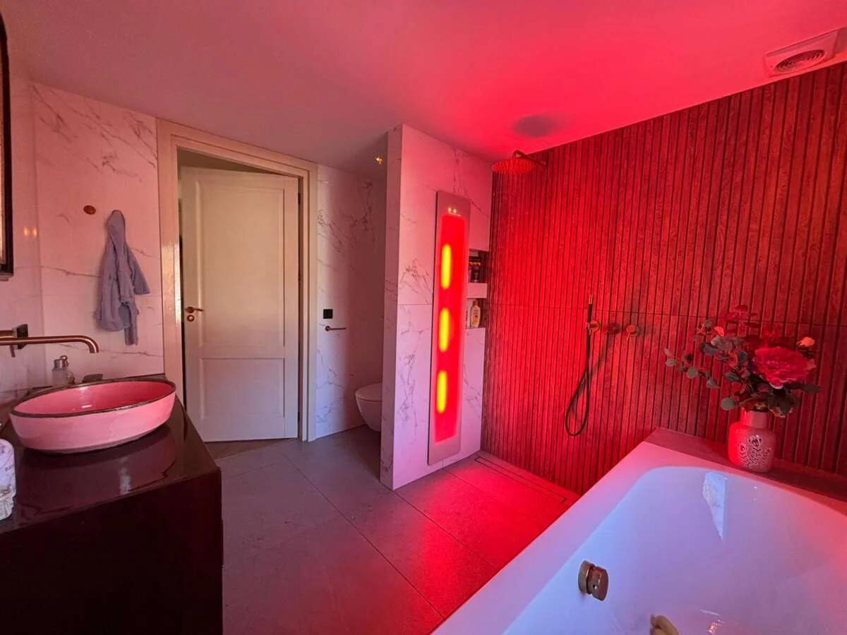 geblurde versie van de foto als achtergrond