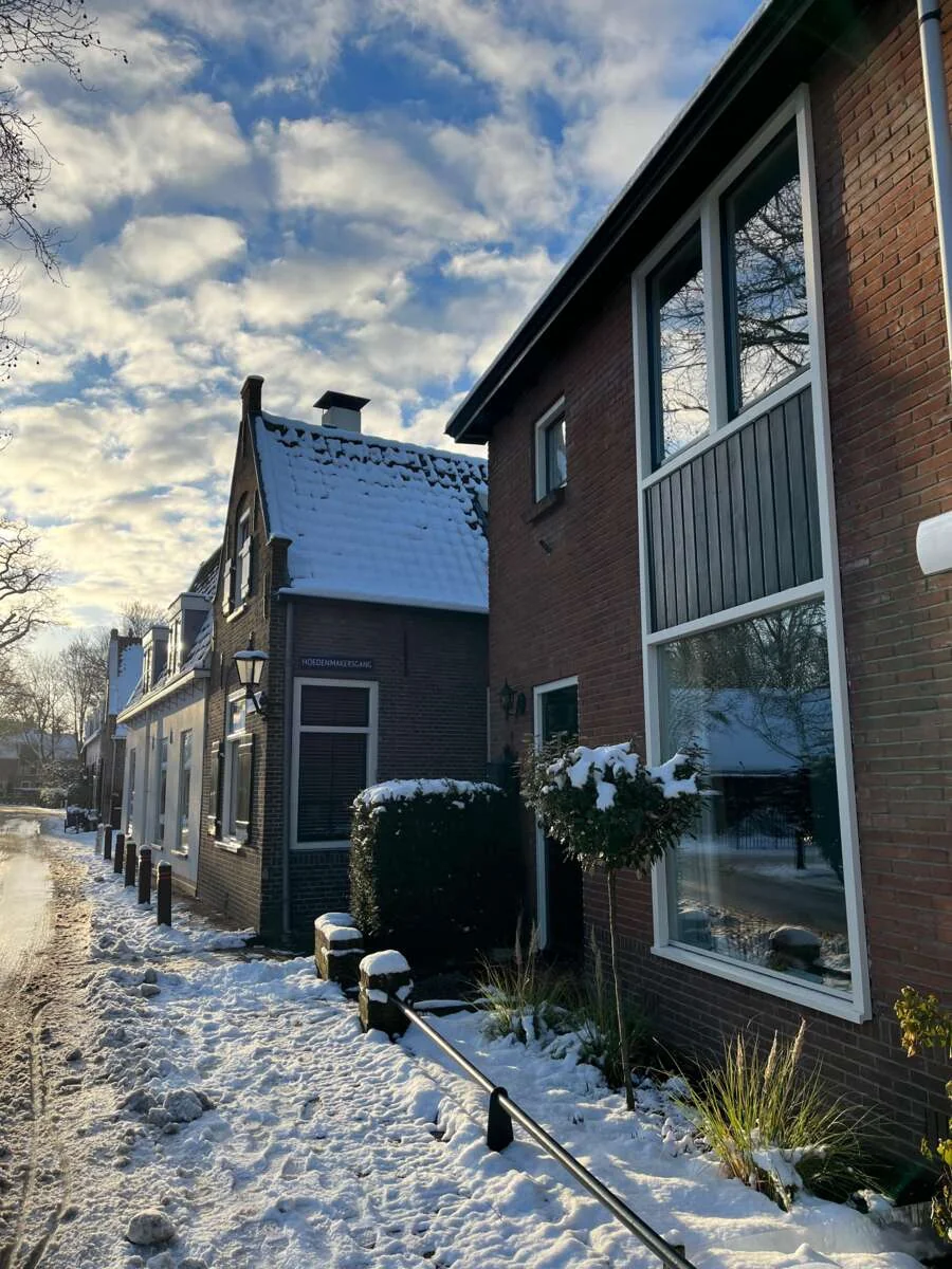 geblurde versie van de foto als achtergrond