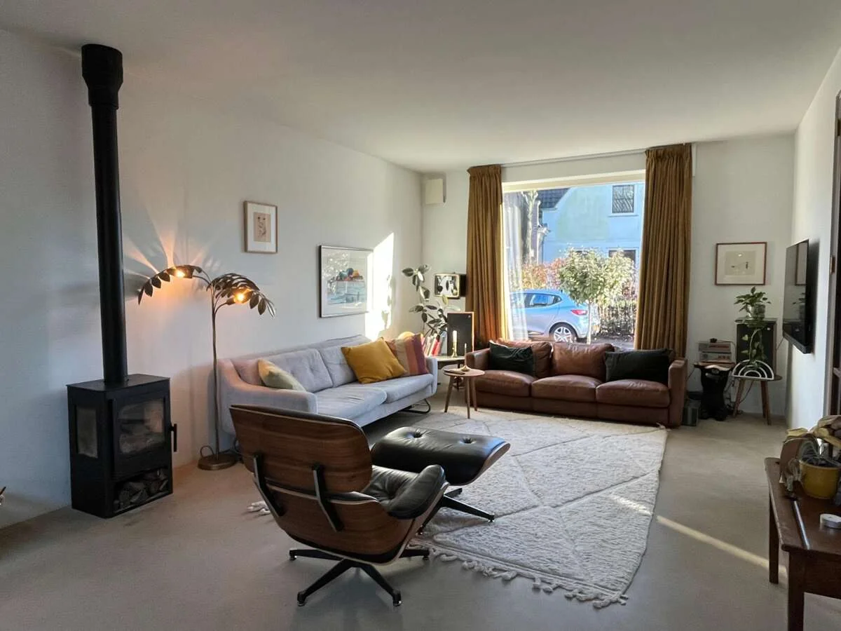 geblurde versie van de foto als achtergrond