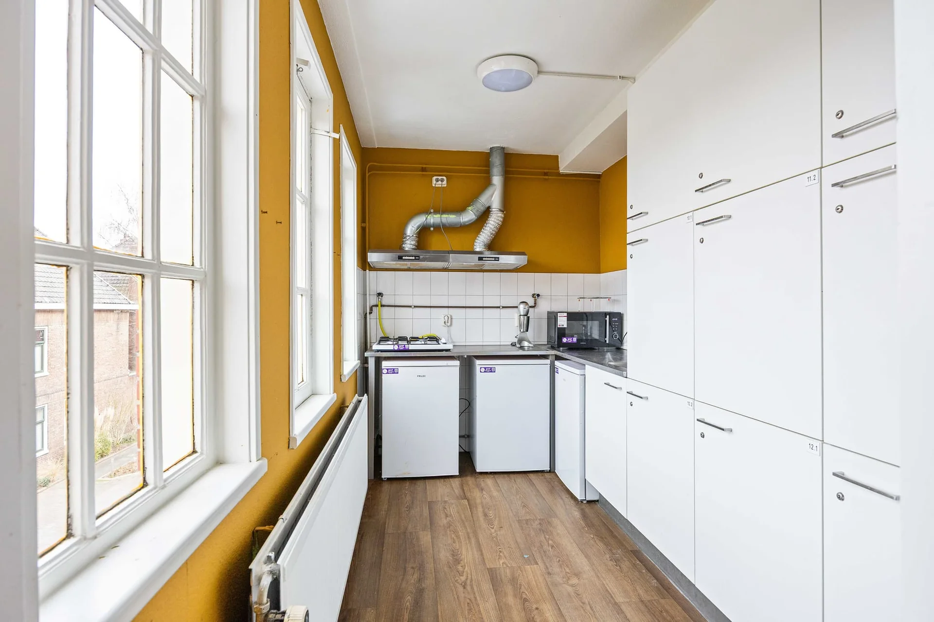 geblurde versie van de foto als achtergrond