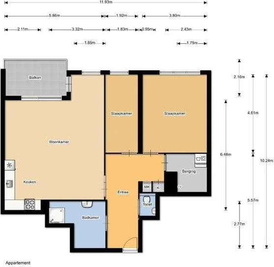 Foto van de Appartement gelegen aan de Grauwaartsingel in Utrecht