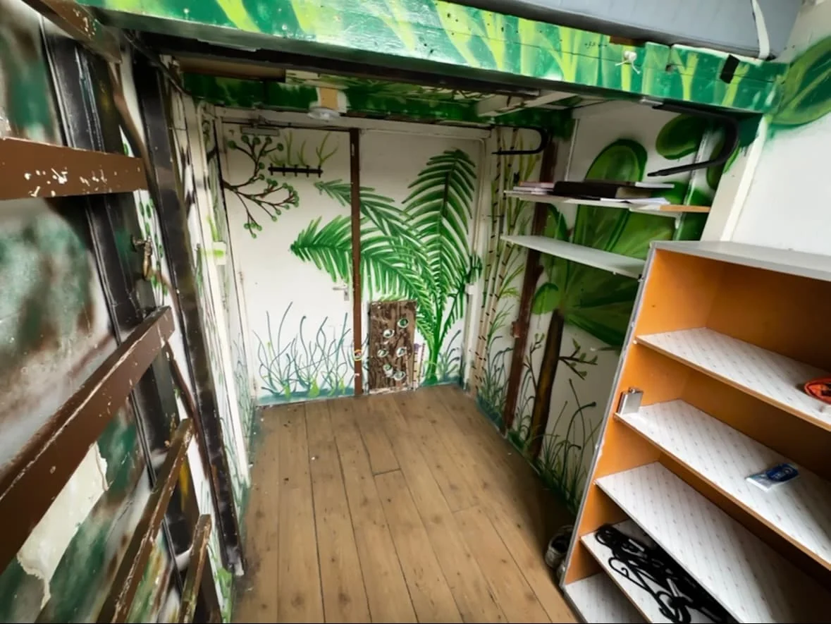 geblurde versie van de foto als achtergrond