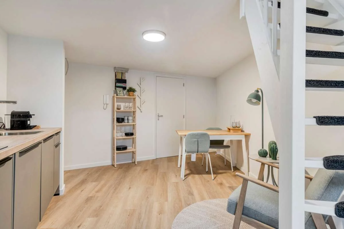 geblurde versie van de foto als achtergrond