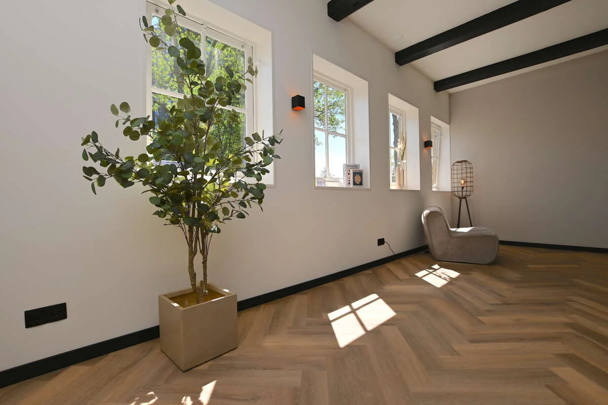 geblurde versie van de foto als achtergrond