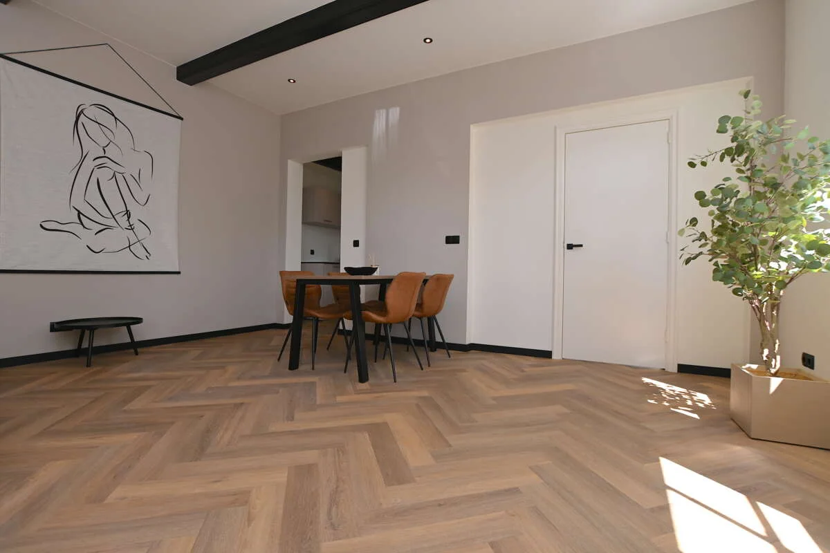 geblurde versie van de foto als achtergrond