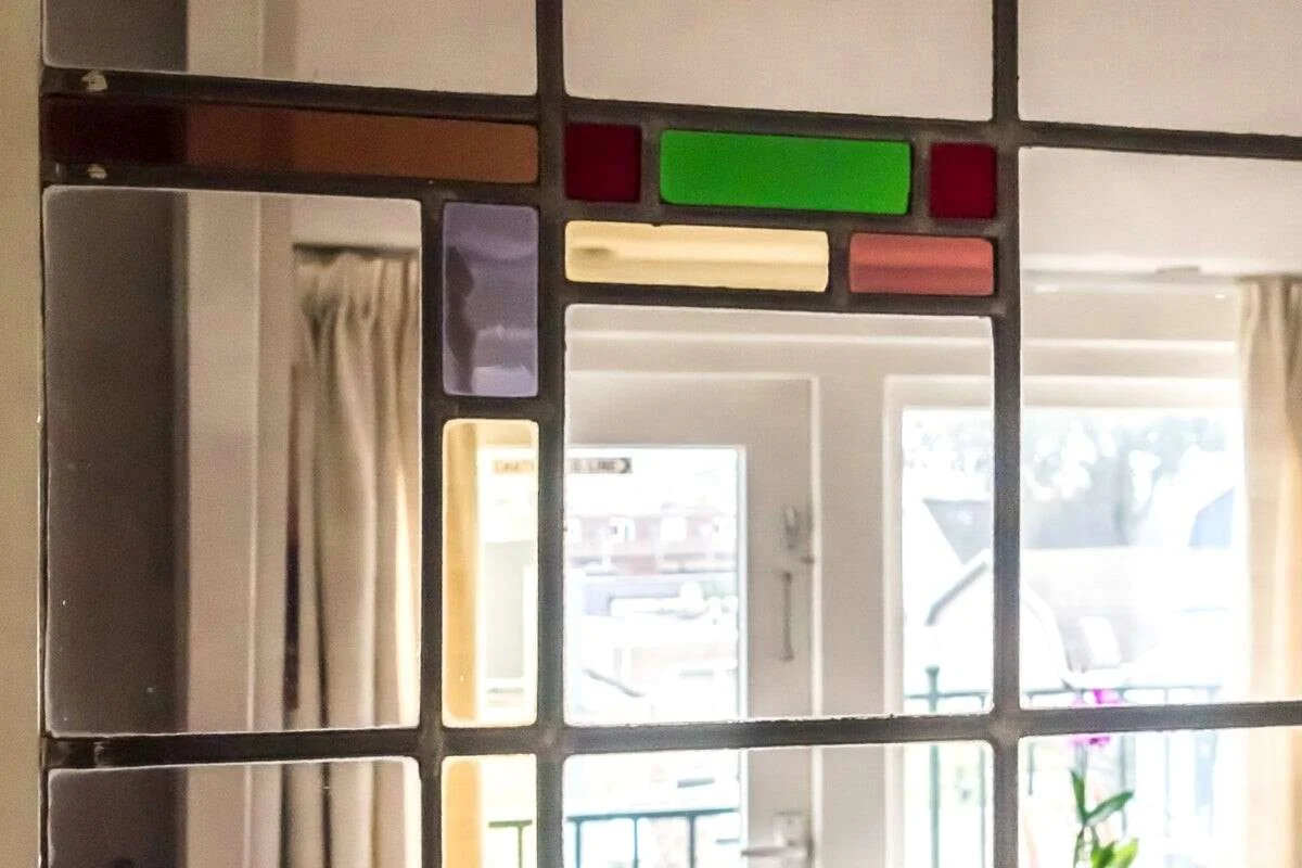 geblurde versie van de foto als achtergrond