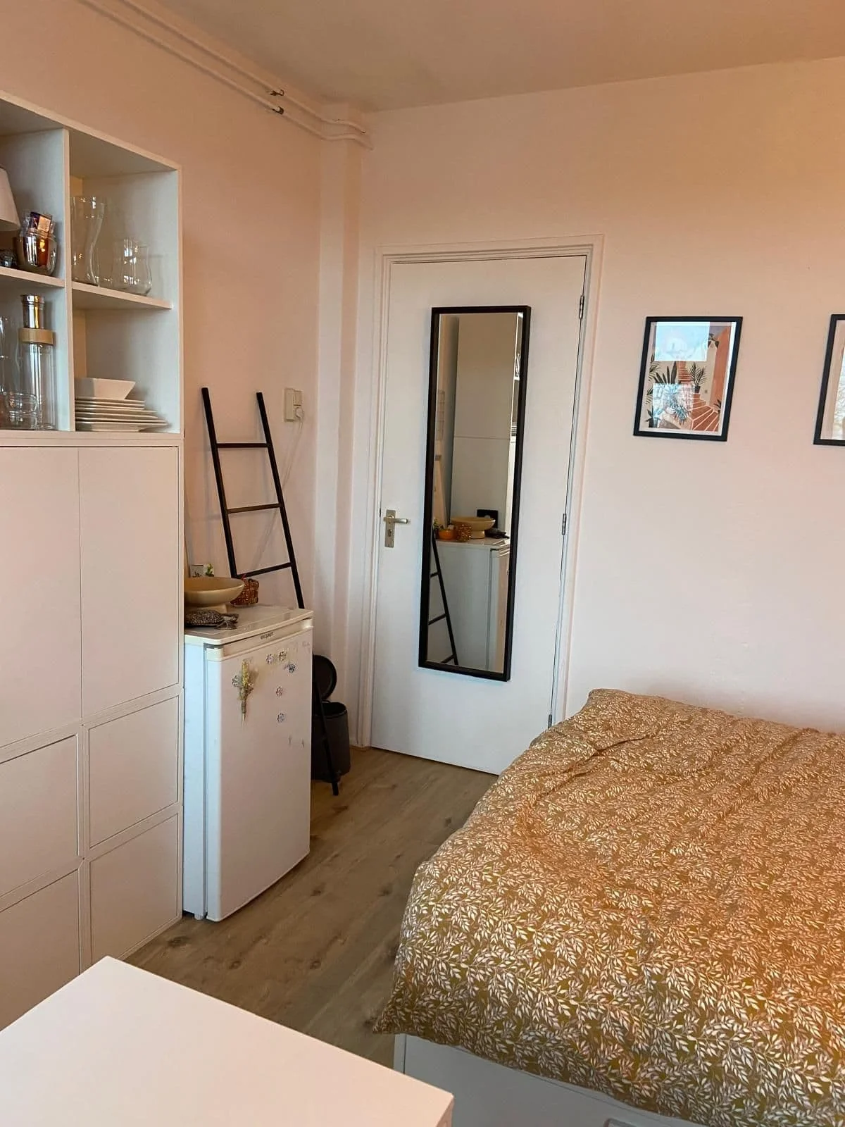 geblurde versie van de foto als achtergrond