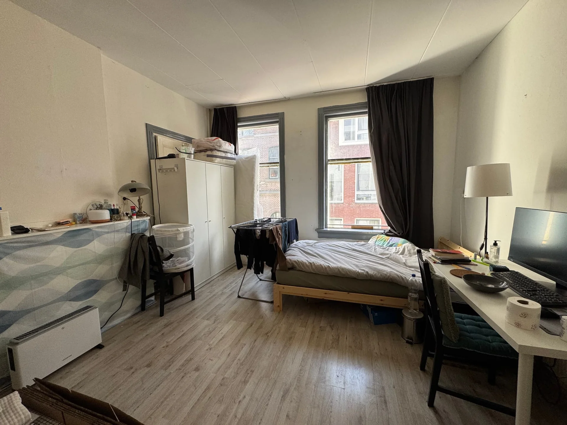 geblurde versie van de foto als achtergrond