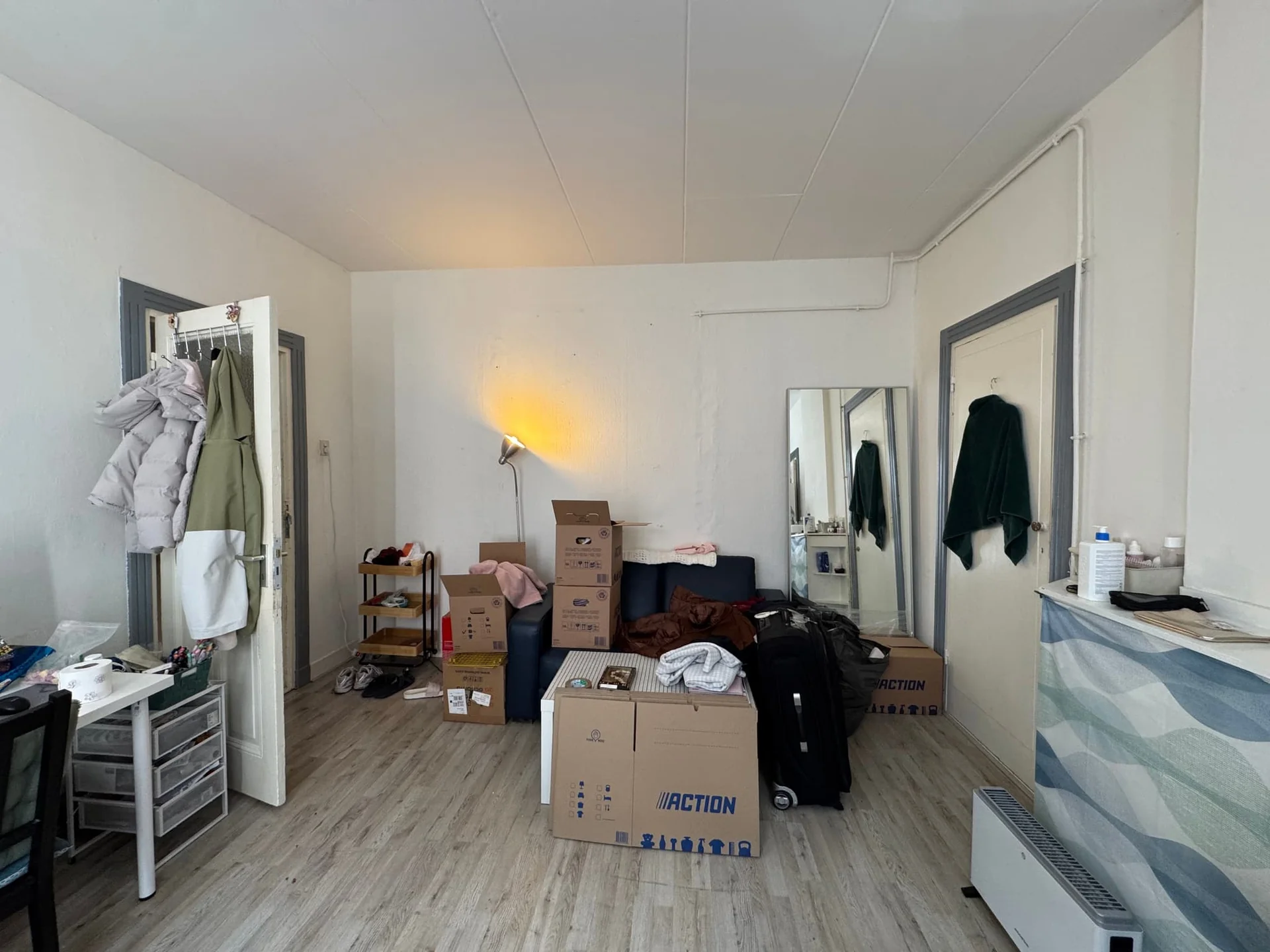 geblurde versie van de foto als achtergrond