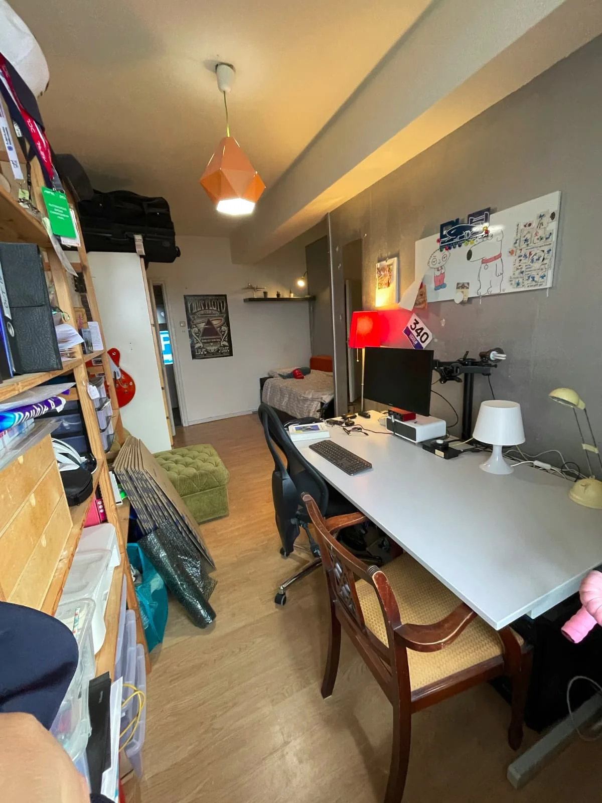 geblurde versie van de foto als achtergrond