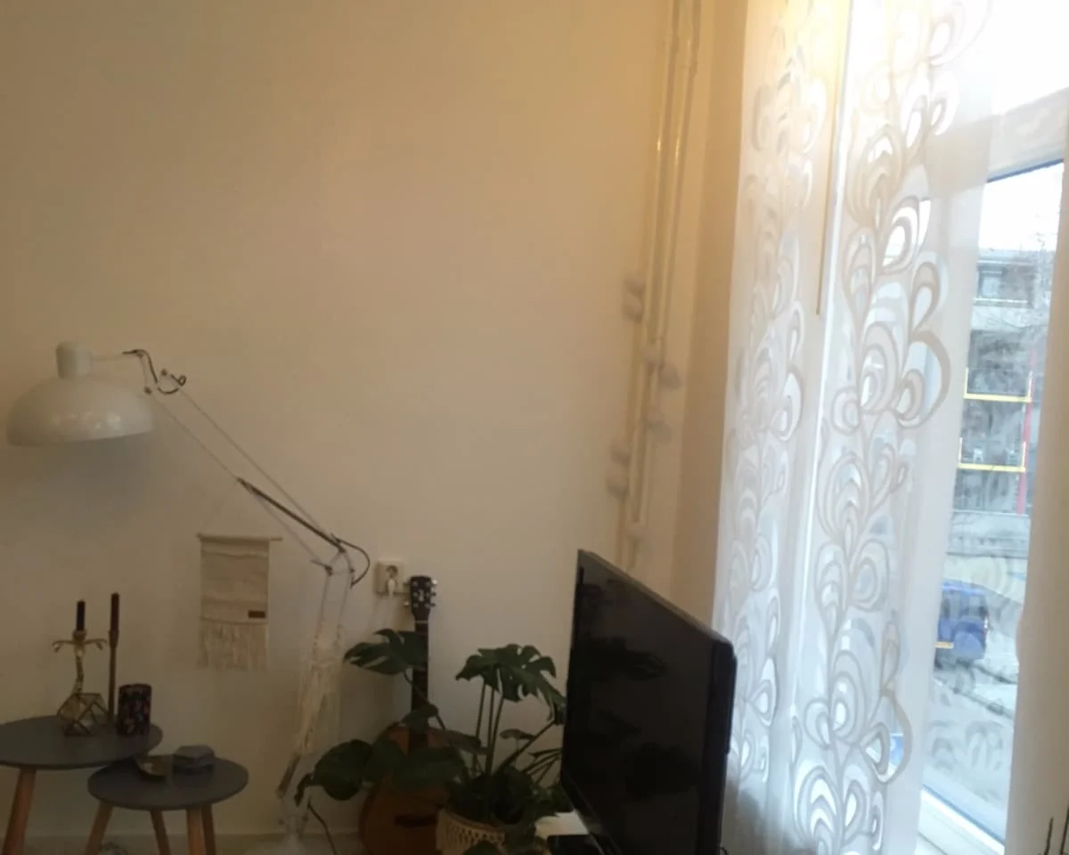 geblurde versie van de foto als achtergrond