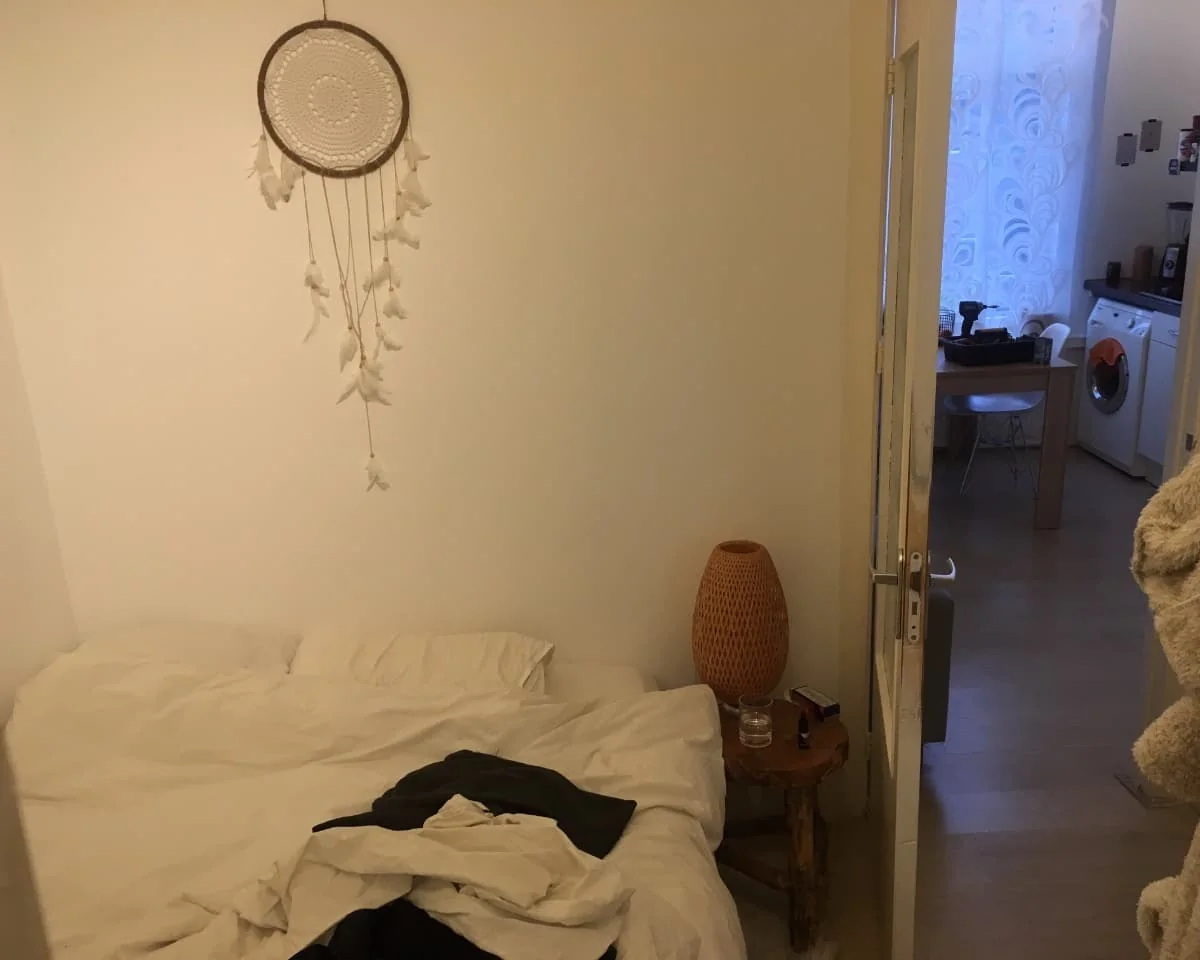 geblurde versie van de foto als achtergrond