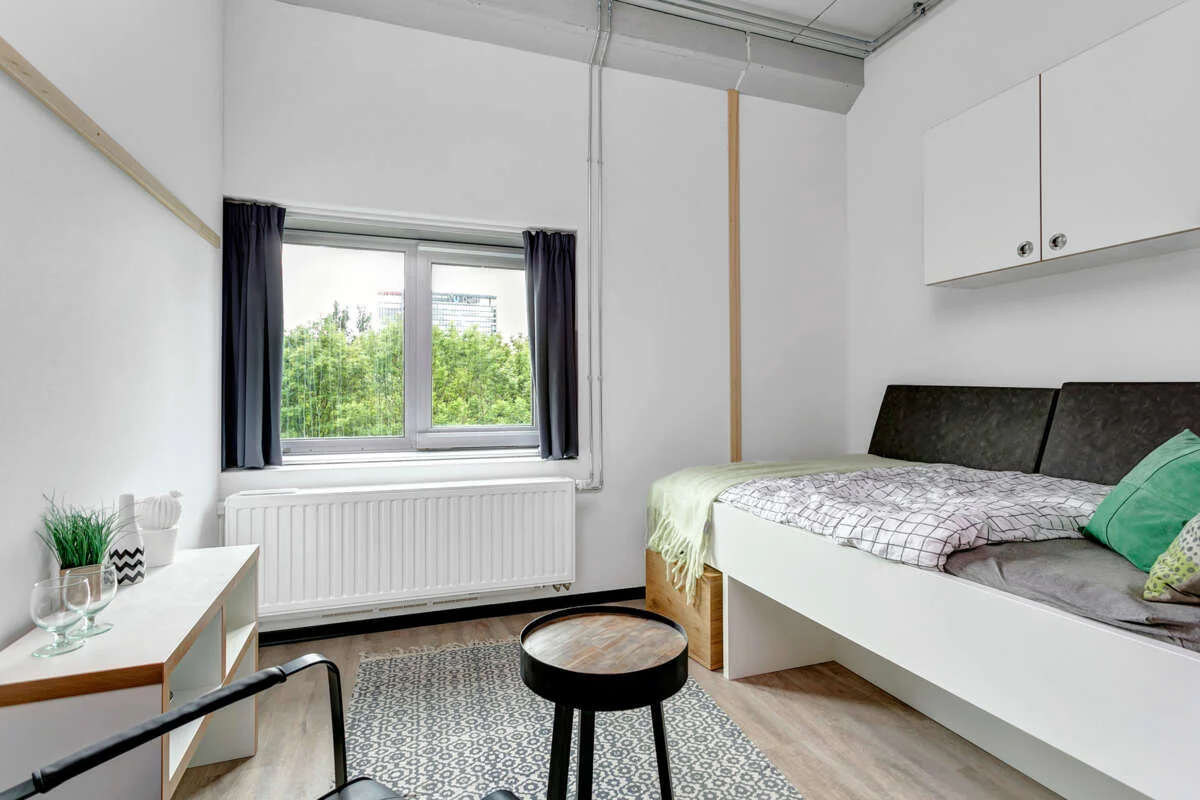 geblurde versie van de foto als achtergrond