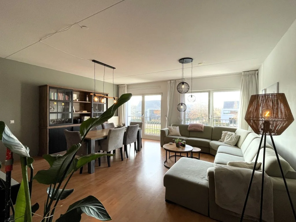 geblurde versie van de foto als achtergrond