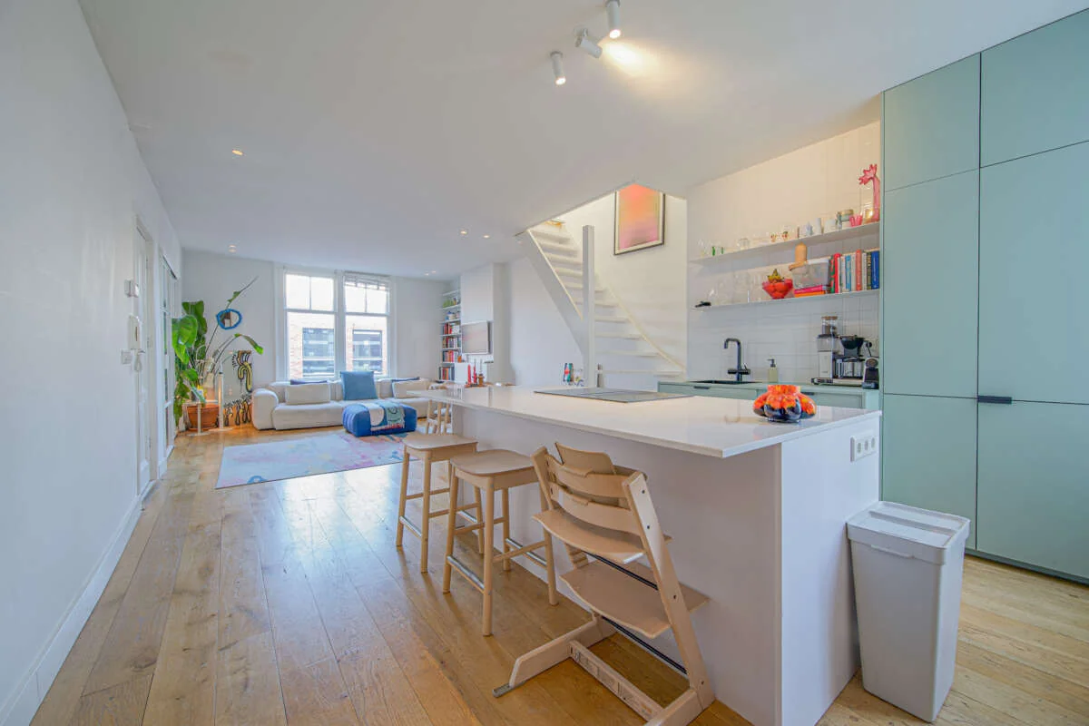 Foto van de Appartement gelegen aan de Rozenstraat in Amsterdam