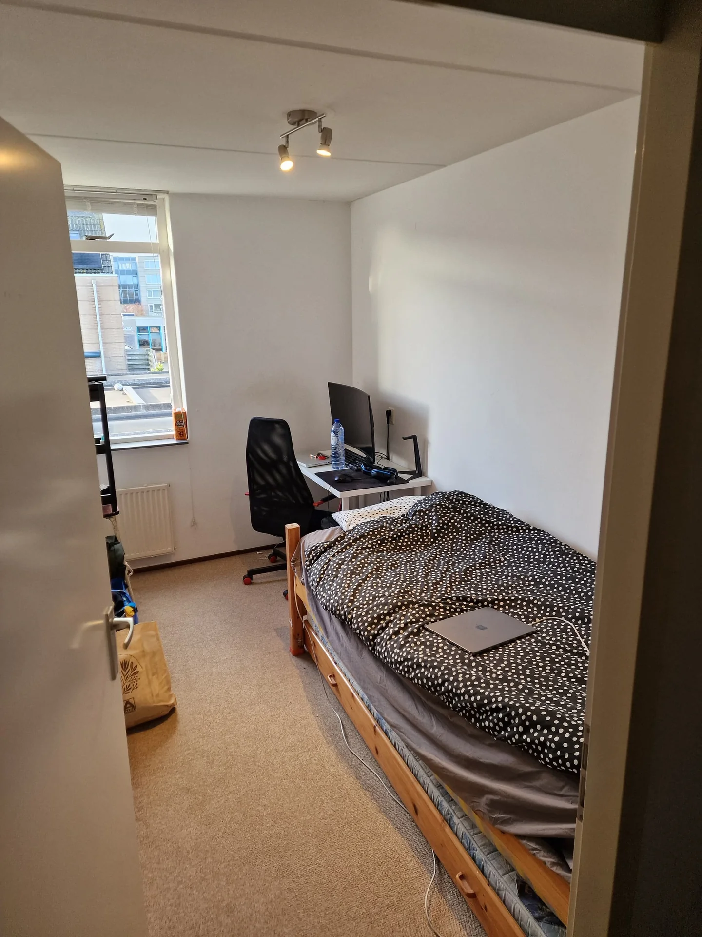 geblurde versie van de foto als achtergrond