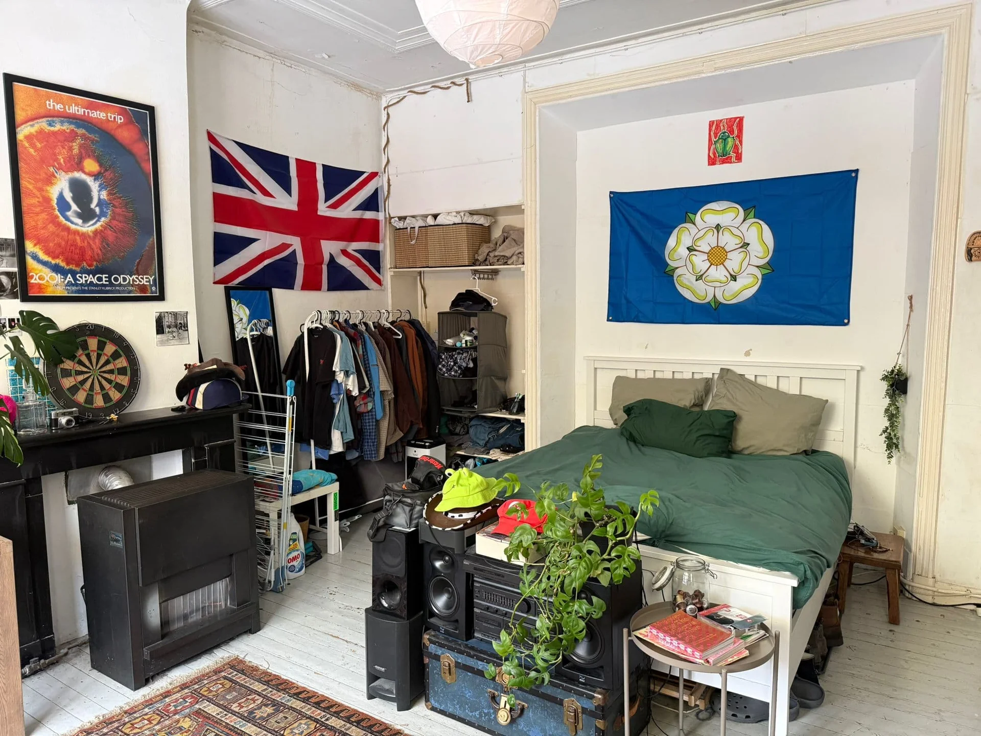 geblurde versie van de foto als achtergrond