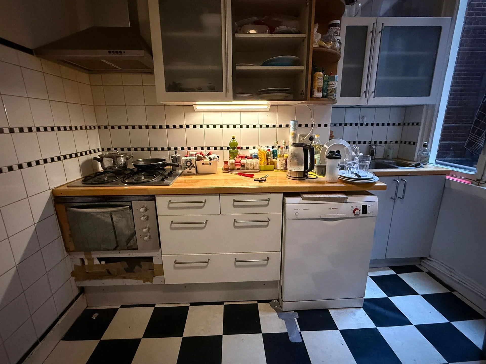 geblurde versie van de foto als achtergrond