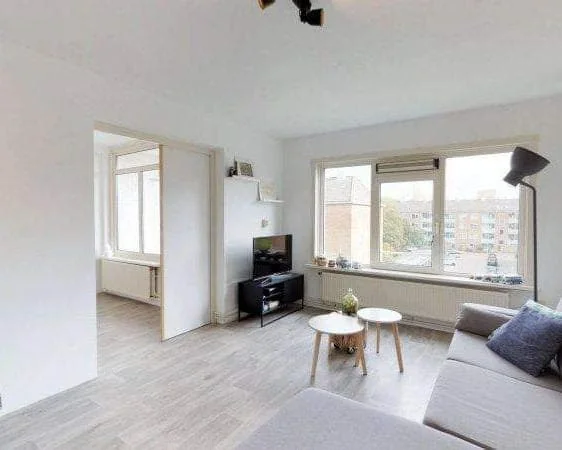 geblurde versie van de foto als achtergrond