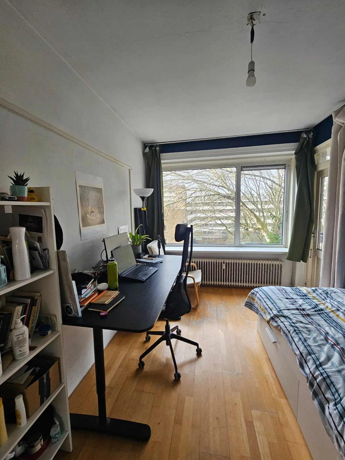 geblurde versie van de foto als achtergrond