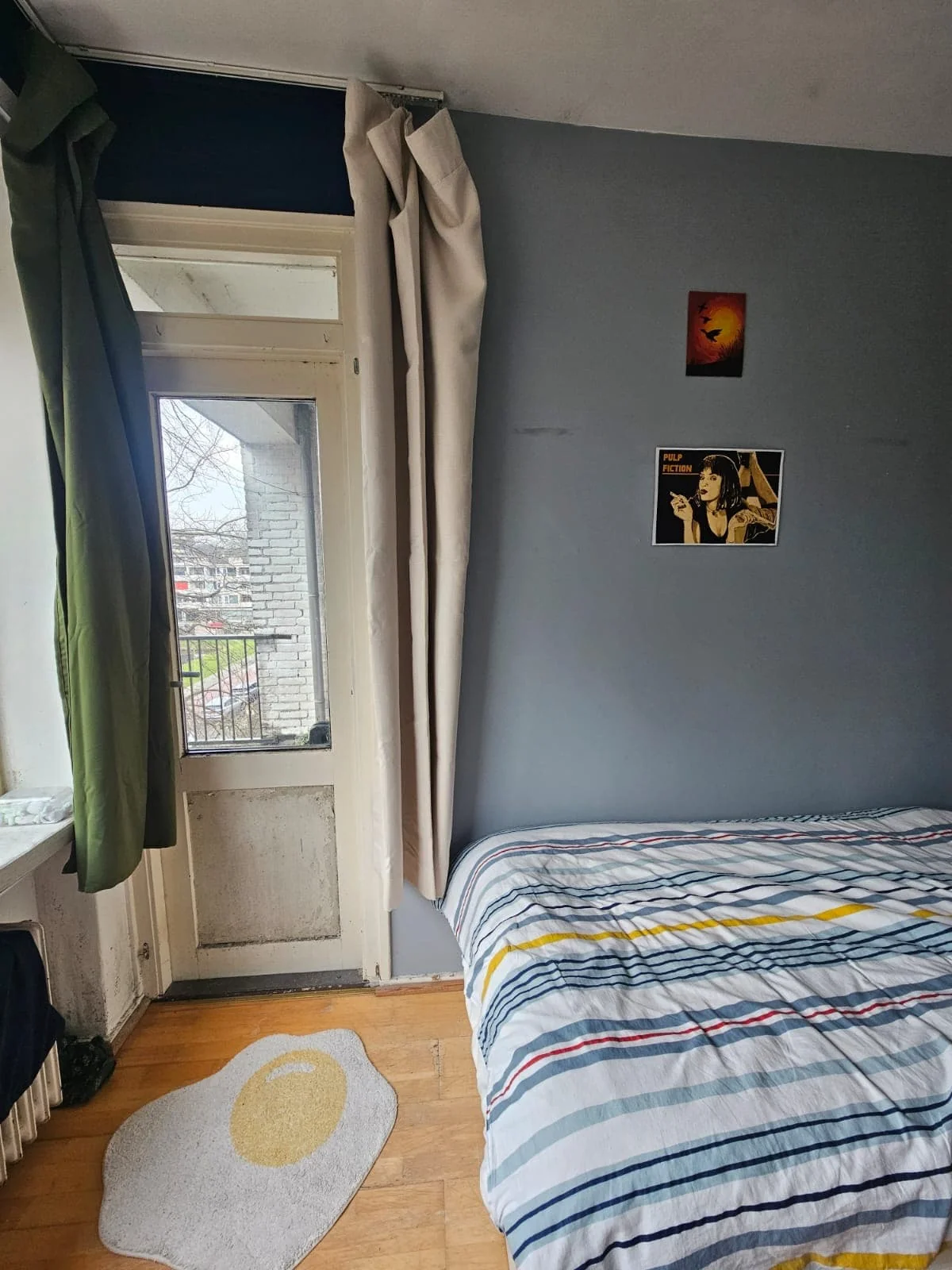 geblurde versie van de foto als achtergrond