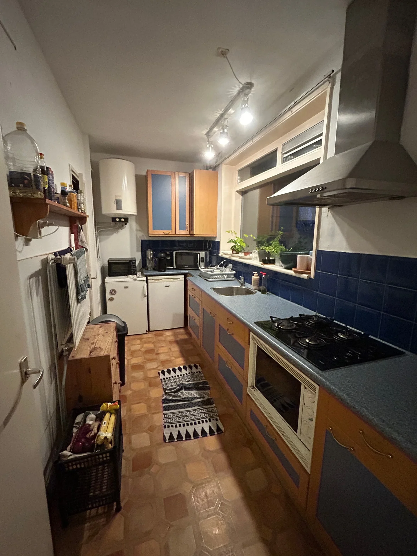 geblurde versie van de foto als achtergrond