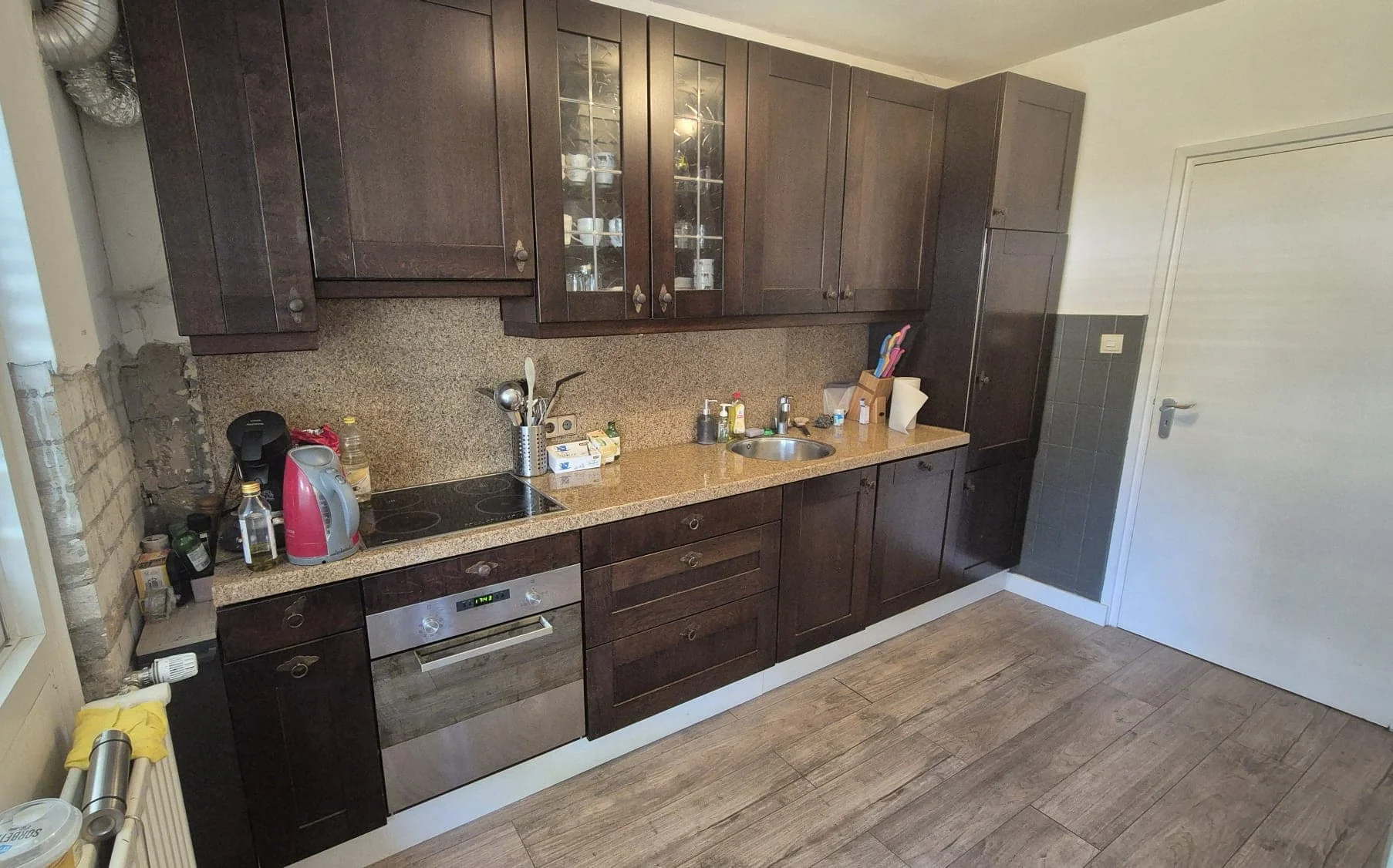 geblurde versie van de foto als achtergrond