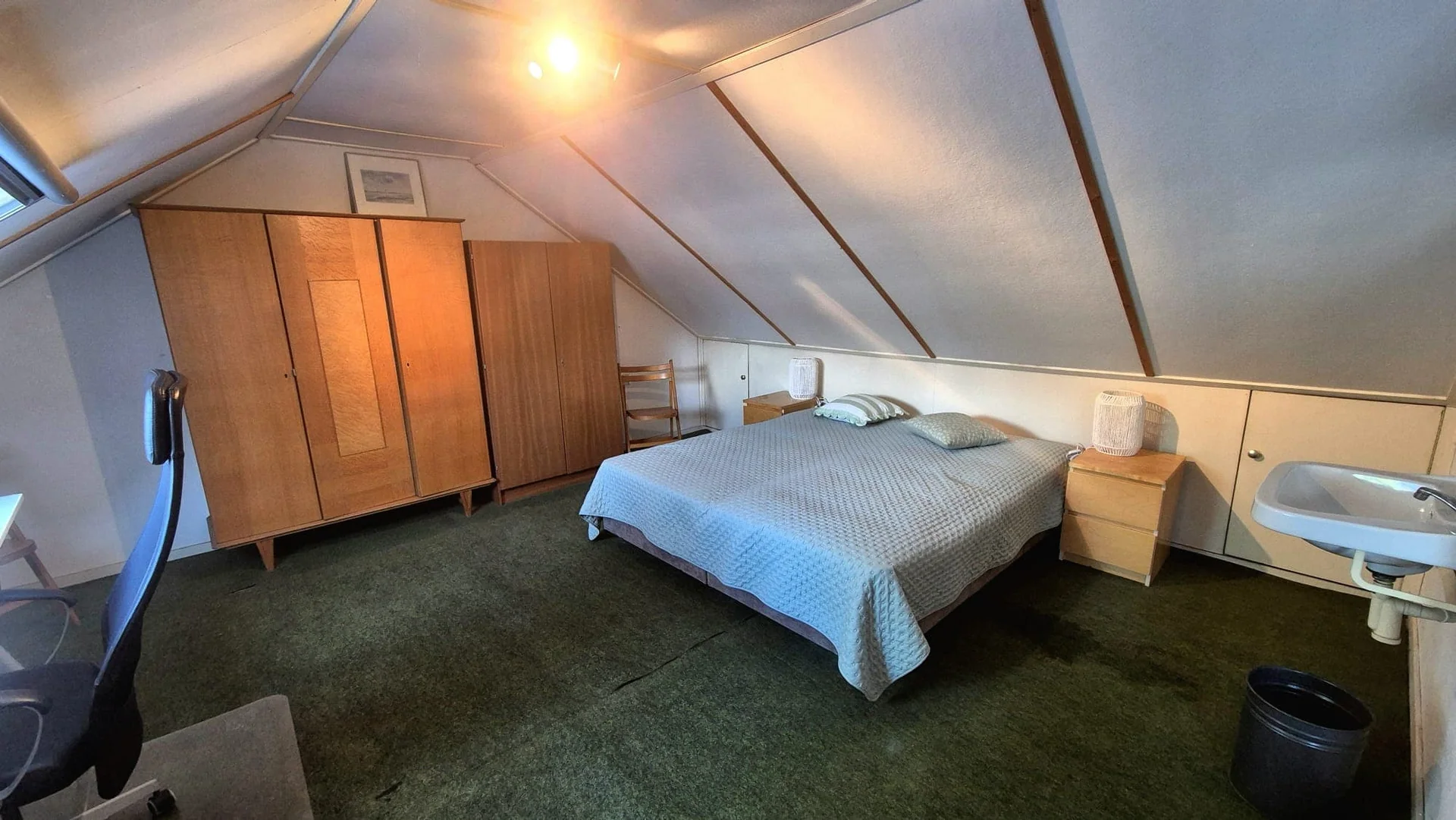 geblurde versie van de foto als achtergrond