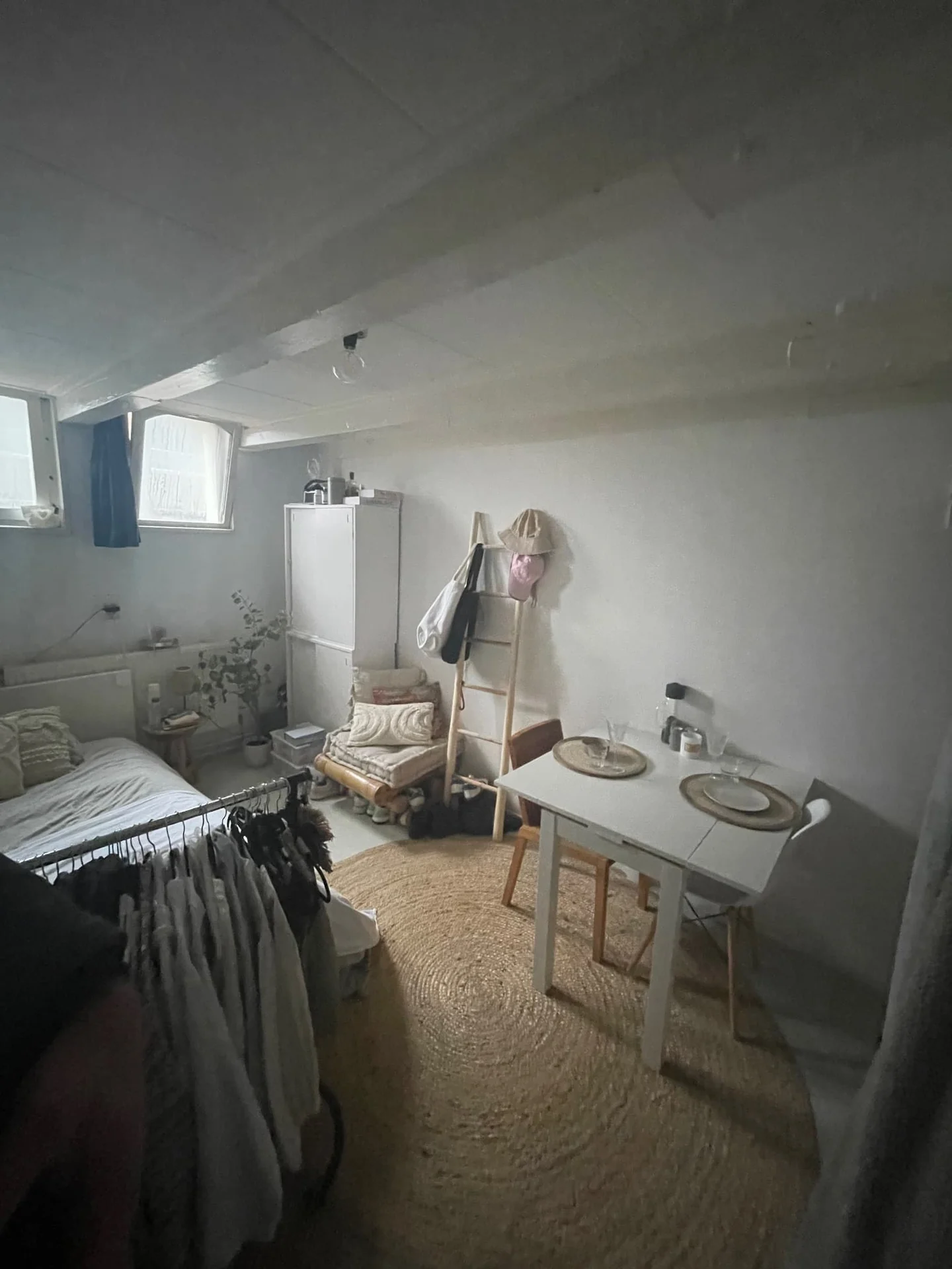 geblurde versie van de foto als achtergrond