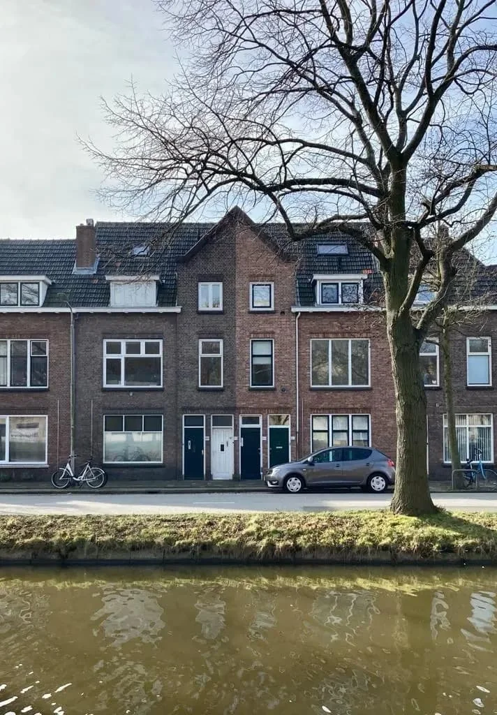 geblurde versie van de foto als achtergrond