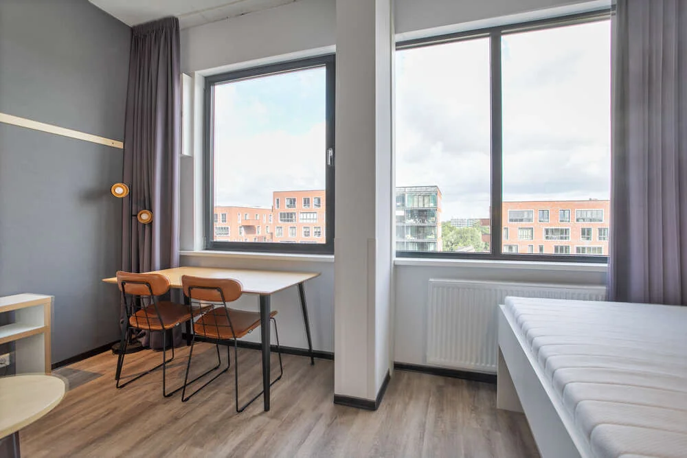 geblurde versie van de foto als achtergrond