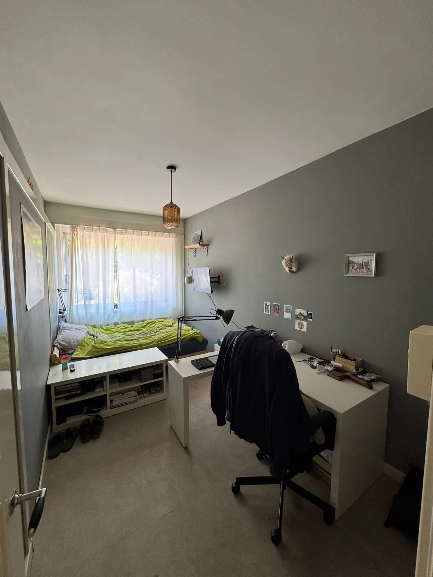 geblurde versie van de foto als achtergrond