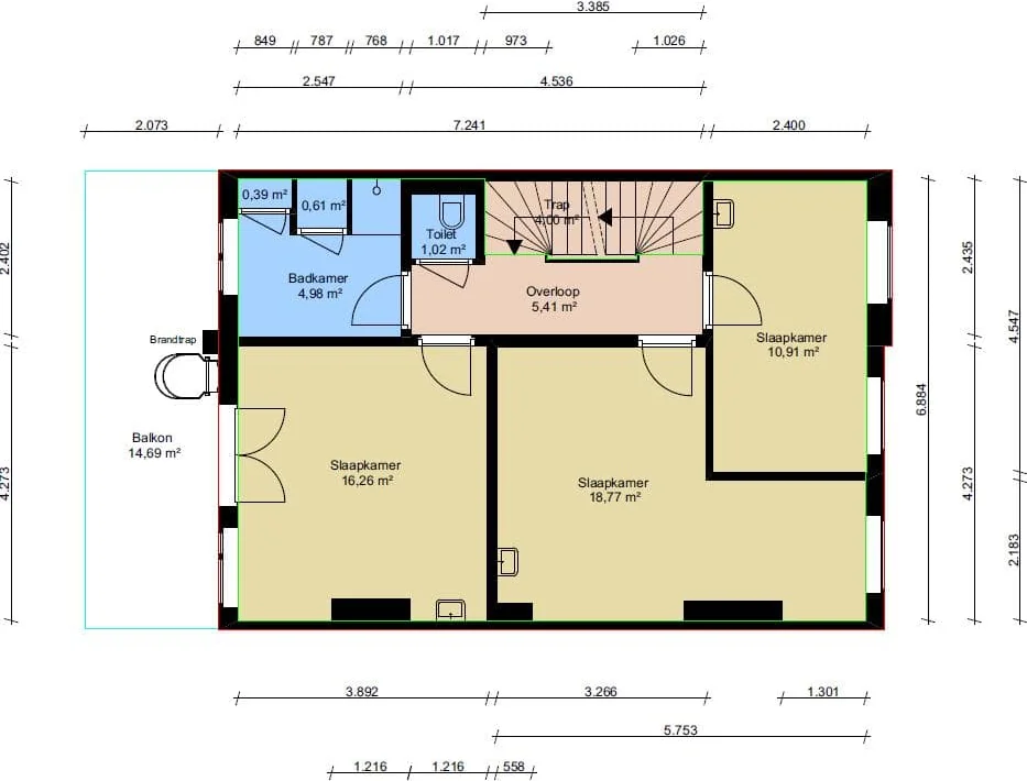 geblurde versie van de foto als achtergrond