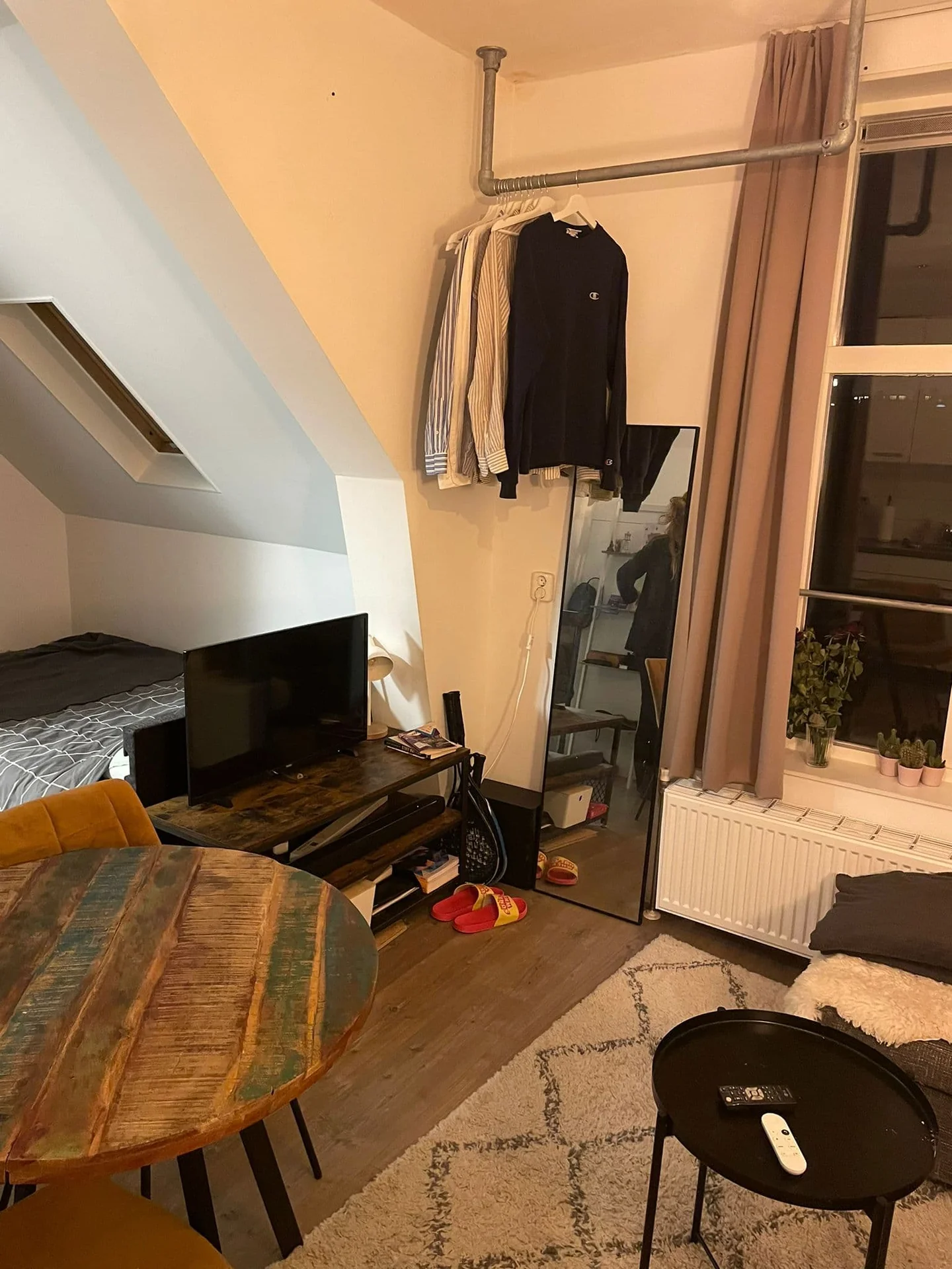 geblurde versie van de foto als achtergrond