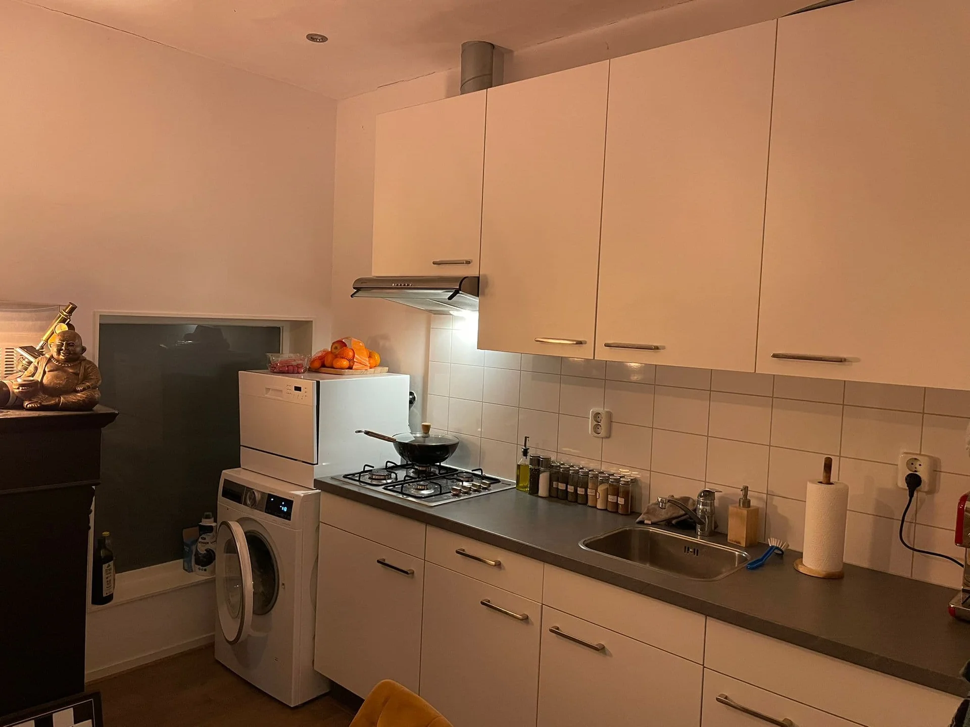 geblurde versie van de foto als achtergrond