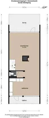 Foto van de Appartement gelegen aan de Kruidenommegang in Duivendrecht