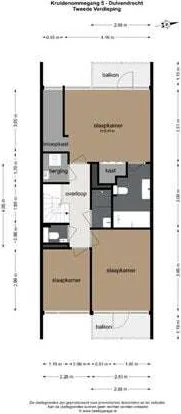 Foto van de Appartement gelegen aan de Kruidenommegang in Duivendrecht