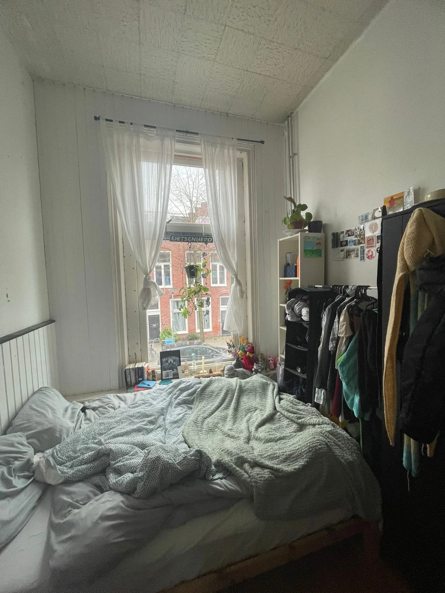 geblurde versie van de foto als achtergrond